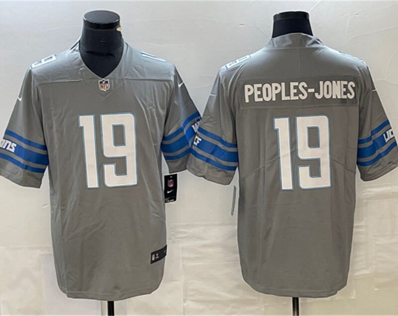 Grey Detroit Lions #19 Donovan Peoples-Jones Vapor Untouchable Limited Stitched Jersey - DTL147