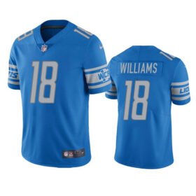 Blue Detroit Lions #18 Jameson Williams  Vapor Untouchable Limited Stitched Jersey - DTL168