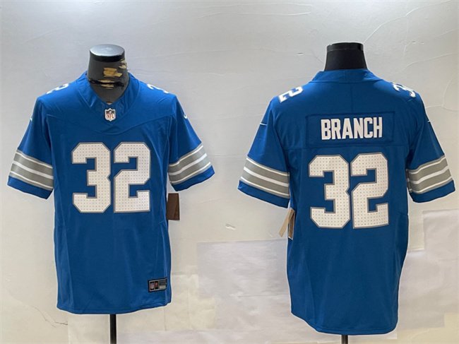 Blue Detroit Lions #32 Brian Branch 2024 F.U.S.E. Vapor Limited Stitched Jersey - DTL354
