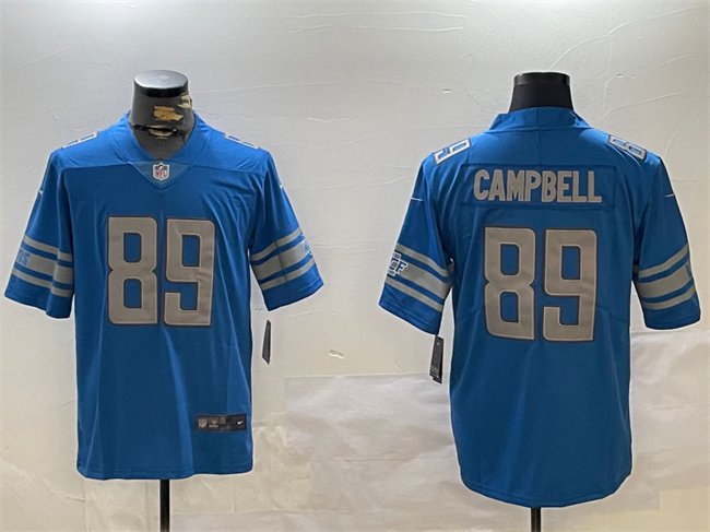 Blue Detroit Lions #89 Dan Campbell Vapor Untouchable Limited Stitched Football Jersey - DTL62