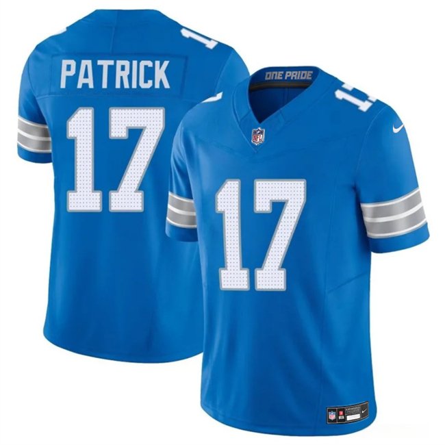 Blue Detroit Lions #17 Tim Patrickn 2024 F.U.S.E. Vapor Limited Stitched Jersey - DTL374