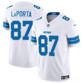 White Detroit Lions #87 Sam LaPorta 2024 F.U.S.E. Vapor Limited Stitched Jersey - DTL366