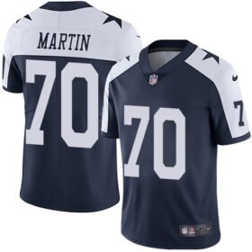 Nike Cowboys #70 Zack Martin Navy Blue Thanksgiving Stitched NFL Vapor Untouchable Limited Throwback Jersey - DLC338