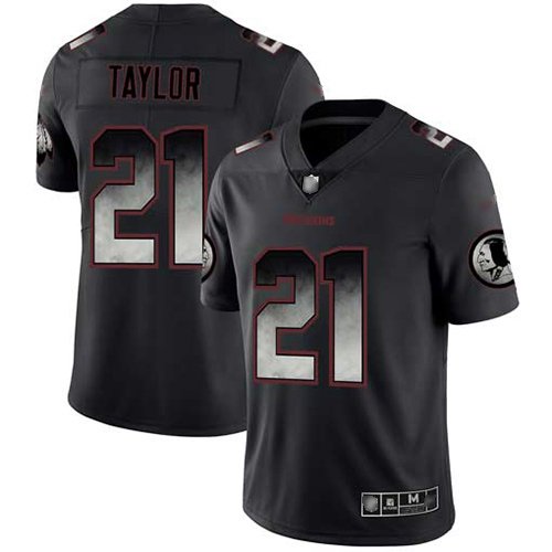 Nike Redskins #21 Sean Taylor Black Stitched NFL Vapor Untouchable Limited Smoke Fashion Jersey - WAC179