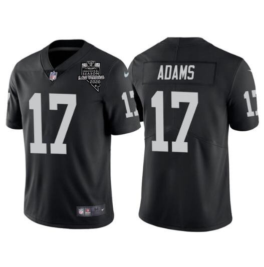 Black Las Vegas Raiders #17 Davante Adams With 2020 Inaugural Season Patch Vapor Limited Stitched Jersey - LVR181