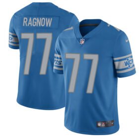 Nike Lions #77 Frank Ragnow Blue Team Color Stitched NFL Vapor Untouchable Limited Jersey - DTL303