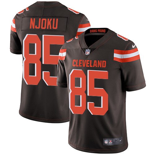 Nike Browns #85 David Njoku Brown Team Color Stitched NFL Vapor Untouchable Limited Jersey - CLB225