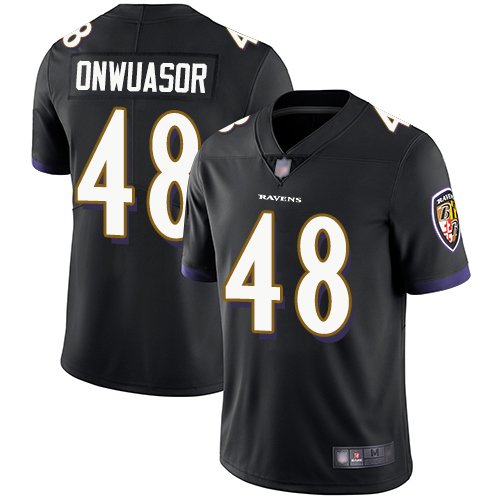 Nike Ravens #48 Patrick Onwuasor Black Alternate Stitched NFL Vapor Untouchable Limited Jersey - BRJ341