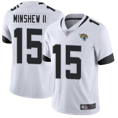 Nike Jaguars #15 Gardner Minshew II White Stitched NFL Vapor Untouchable Limited Jersey - JVG85