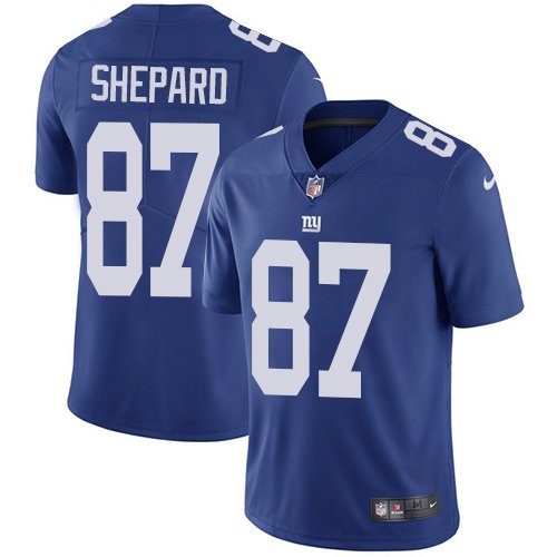 Nike Giants #87 Sterling Shepard Royal Blue Team Color Stitched NFL Vapor Untouchable Limited Jersey - NYG72