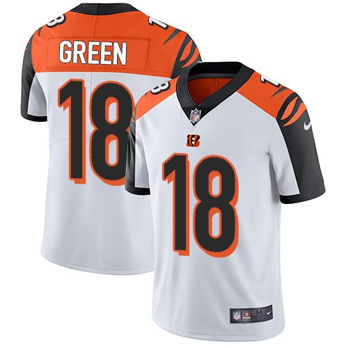 Nike Bengals #18 A.J. Green White Stitched NFL Vapor Untouchable Limited Jersey - CCB133