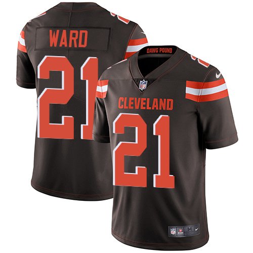 Nike Browns #21 Denzel Ward Brown Team Color Stitched NFL Vapor Untouchable Limited Jersey - CLB118
