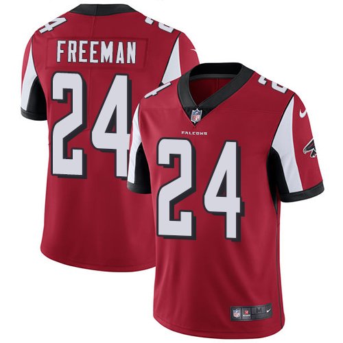 Nike Falcons #24 Devonta Freeman Red Team Color Stitched NFL Vapor Untouchable Limited Jersey - AFJ42