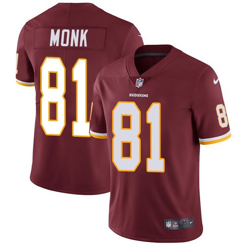 Nike Redskins #81 Art Monk Burgundy Red Team Color Stitched NFL Vapor Untouchable Limited Jersey - WAC16