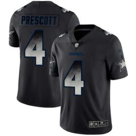 Nike Cowboys #4 Dak Prescott Black Stitched NFL Vapor Untouchable Limited Smoke Fashion Jersey - DLC418
