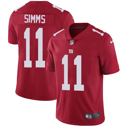 Nike Giants #11 Phil Simms Red Alternate Stitched NFL Vapor Untouchable Limited Jersey - NYG119