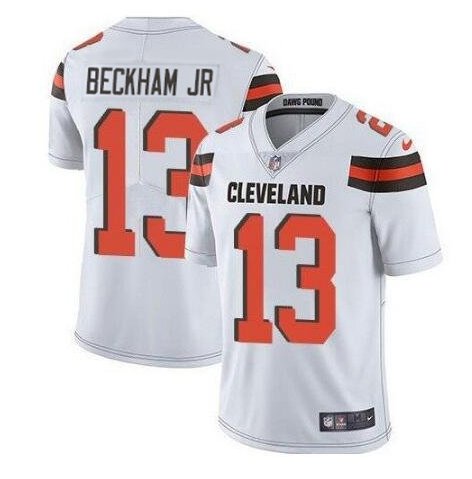 Cleveland Browns #13 Odell Beckham Jr. White Vapor Untouchable Limited Stitched NFL Jersey - CLB179
