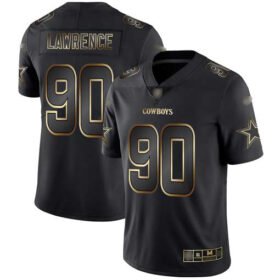 Nike Cowboys #90 Demarcus Lawrence Black/Gold Stitched NFL Vapor Untouchable Limited Jersey - DLC120