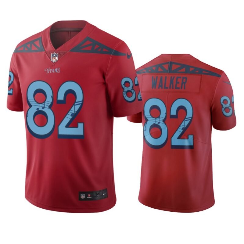 Tennessee Titans #82 Delanie Walker Red Vapor Limited City Edition NFL Jersey - TNT90
