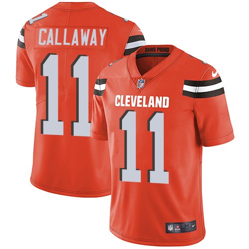 Nike Browns #11 Antonio Callaway Orange Alternate Stitched NFL Vapor Untouchable Limited Jersey - CLB132