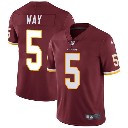 Nike Redskins #5 Tress Way Burgundy Team Color Stitched NFL Vapor Untouchable Limited Jersey - WAC183