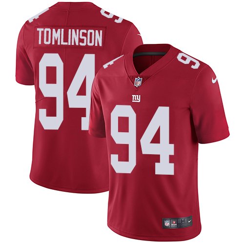 Nike Giants #94 Dalvin Tomlinson Red Alternate Stitched NFL Vapor Untouchable Limited Jersey - NYG264