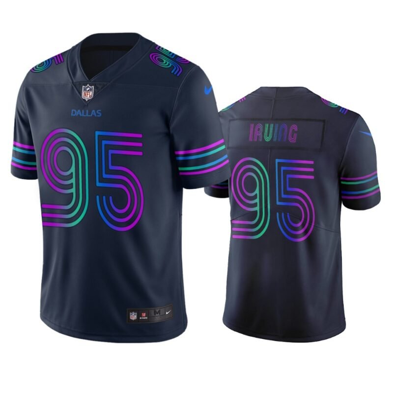 Dallas Cowboys #95 David Irving Navy Vapor Limited City Edition NFL Jersey - DLC416