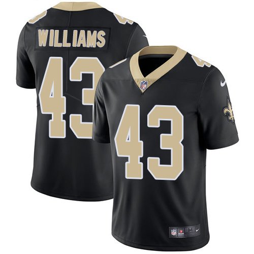Nike Saints #43 Marcus Williams Black Team Color Stitched NFL Vapor Untouchable Limited Jersey - NOS119