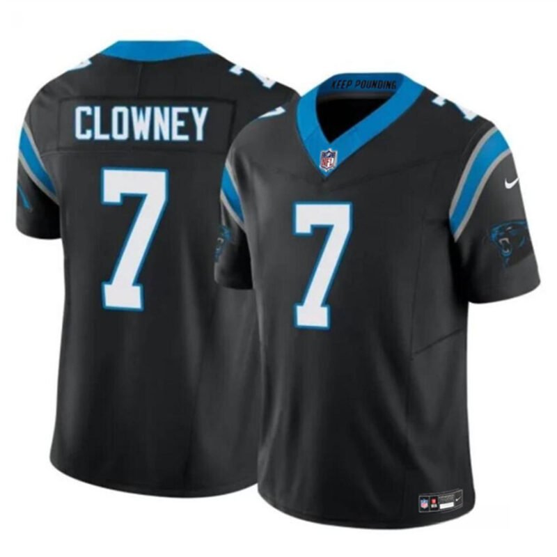 Black Carolina Panthers #7 Jadeveon Clowney 2024 F.U.S.E. Vapor Limited Stitched Football Jersey - CPJ15