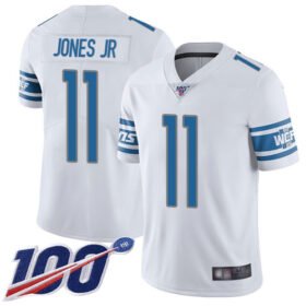 Nike Lions #11 Marvin Jones Jr White Stitched NFL 100th Season Vapor Limited Jersey - DTL150