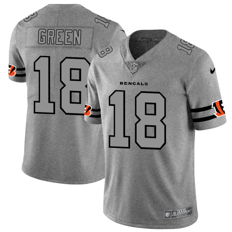 Cincinnati Bengals #18 A.J. Green Nike Gray Gridiron II Vapor Untouchable Limited NFL Jersey - CCB211