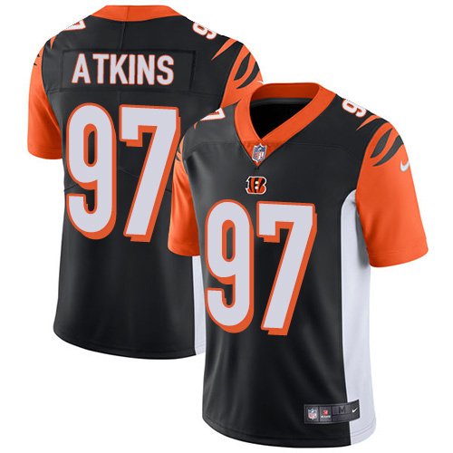 Nike Bengals #97 Geno Atkins Black Team Color Stitched NFL Vapor Untouchable Limited Jersey - CCB94