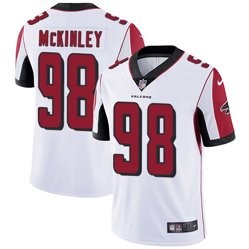 Nike Falcons #98 Takkarist McKinley White Stitched NFL Vapor Untouchable Limited Jersey - AFJ69