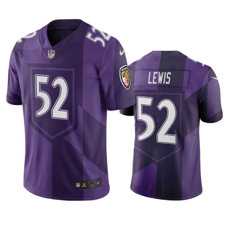 Baltimore Ravens #52 Ray Lewis Purple Vapor Limited City Edition NFL Jersey - BRJ74