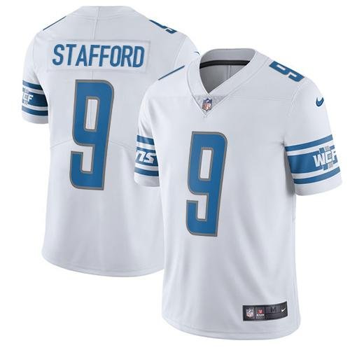 Nike Lions #9 Matthew Stafford White Stitched NFL Vapor Untouchable Limited Jersey - DTL216