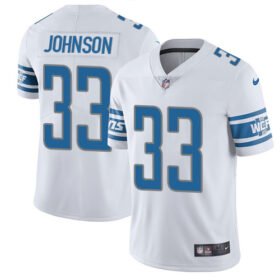 Nike Lions #33 Kerryon Johnson White Stitched NFL Vapor Untouchable Limited Jersey - DTL74