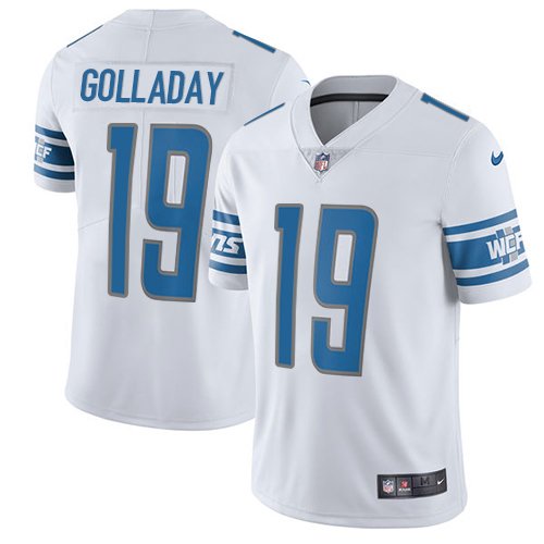 Nike Lions #19 Kenny Golladay White Stitched NFL Vapor Untouchable Limited Jersey - DTL202