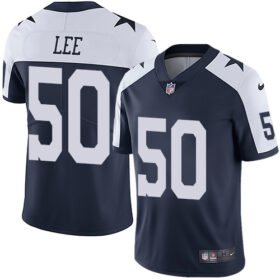 Nike Cowboys #50 Sean Lee Navy Blue Thanksgiving Stitched NFL Vapor Untouchable Limited Throwback Jersey - DLC110