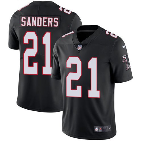 Nike Falcons #21 Deion Sanders Black Alternate Stitched NFL Vapor Untouchable Limited Jersey - AFJ51