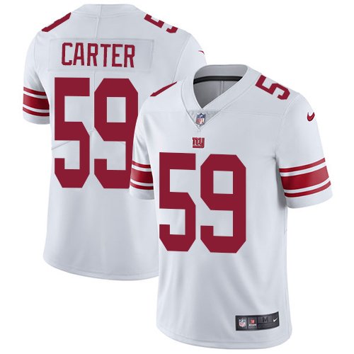 Nike Giants #59 Lorenzo Carter White Stitched NFL Vapor Untouchable Limited Jersey - NYG177
