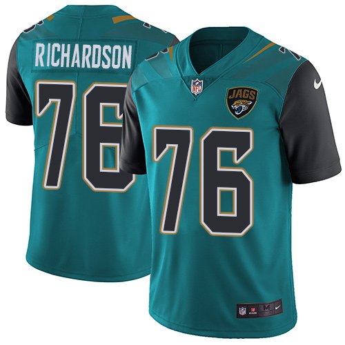 Nike Jaguars #76 Will Richardson Teal Green Alternate Stitched NFL Vapor Untouchable Limited Jersey - JVG164
