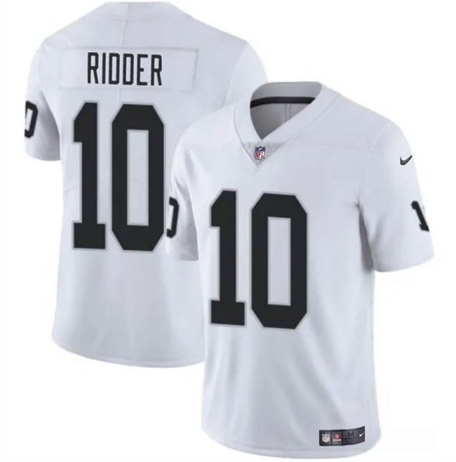 White Las Vegas Raiders #10 Desmond Ridder 2024 Vapor Stitched Football Jersey - LVR219