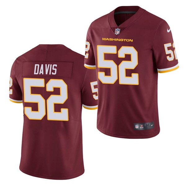 Burgundy Washington Football Team #52 Jamin Davis Vapor Untouchable Limited Stitched Jersey - WAC222