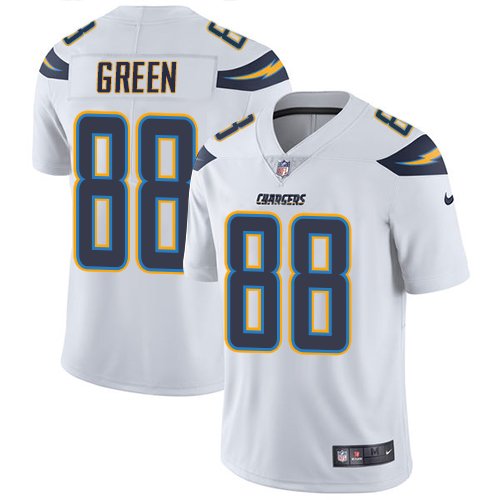 Nike Chargers #88 Virgil Green White Stitched NFL Vapor Untouchable Limited Jersey - LCJ129