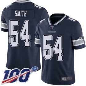 Nike Cowboys #54 Jaylon Smith Navy Blue Team Color Stitched NFL 100th Season Vapor Limited Jersey - DLC108