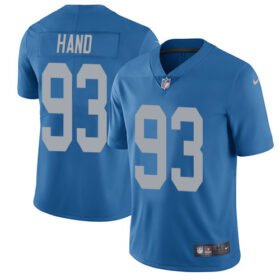 Nike Lions #93 Da'Shawn Hand Blue Throwback Stitched NFL Vapor Untouchable Limited Jersey - DTL127