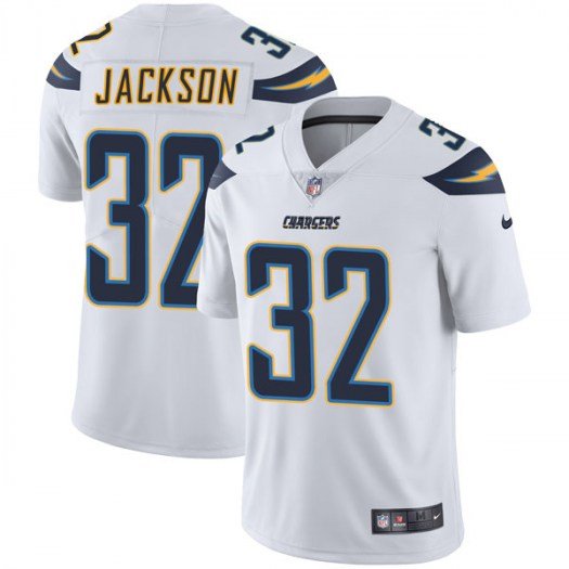 Nike Chargers #32 Justin Jackson White Stitched NFL Vapor Untouchable Limited Jersey - LCJ43