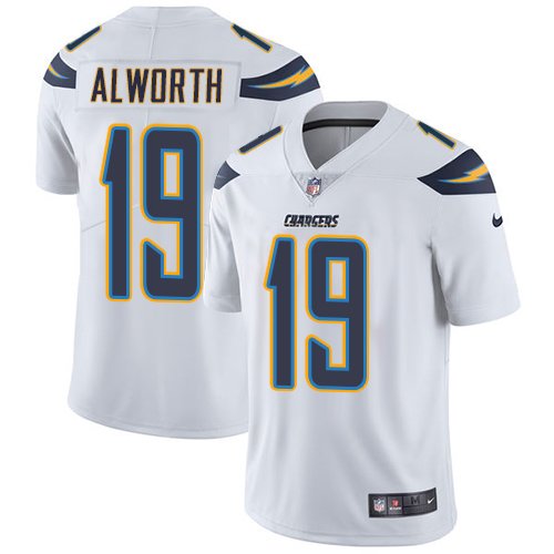 Nike Chargers #19 Lance Alworth White Stitched NFL Vapor Untouchable Limited Jersey - LCJ221