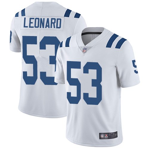 Colts #53 Darius Leonard Royal White Limited Vapor Untouchable Stitched Jersey - IDC90