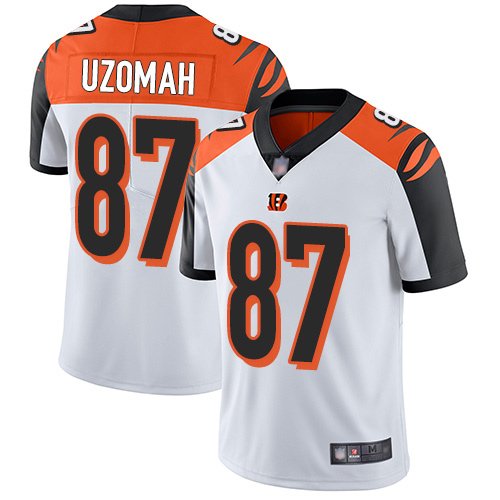 Nike Bengals #87 C.J. Uzomah White Stitched NFL Vapor Untouchable Limited Jersey - CCB150